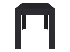 Mesa de comedor negra 140x74,5x76 cm Madera de ingeniería