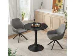 Mesa de comedor negro 70x70x73 carl