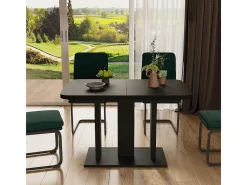 Mesa de comedor negro 120x80x77.3 fenaro
