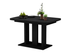 Mesa de comedor negro 120x80x77.3 fenaro