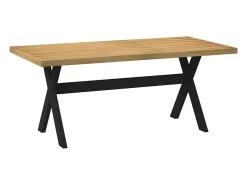 Mesa de comedor NOAIN con patas en forma de X 180x90x75cm pino macizo