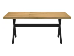 Mesa de comedor NOAIN con patas en forma de X 180x90x75cm pino macizo
