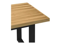 Mesa de comedor "NOAIN" patas U madera maciza pino 180x90x75 cm