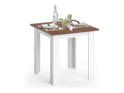 Mesa de comedor nogal 80x80x76.6 karlos