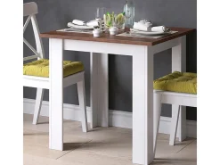Mesa de comedor nogal 80x80x76.6 karlos