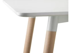 Mesa de Comedor o Cocina de 120 cm Lacada Blanca 76x120x80 Cm – Alta Resistencia y Durabilidad