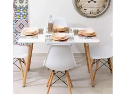 Mesa de Comedor o Cocina de 120 cm Lacada Blanca 76x120x80 Cm – Alta Resistencia y Durabilidad