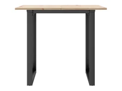 Mesa de comedor O-frame 90x90x75 cm madera maciza de pino acero