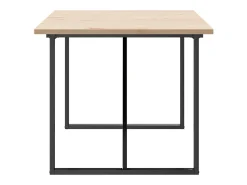 Mesa de comedor O-frame 180x90x75,5 cm madera maciza de pino acero
