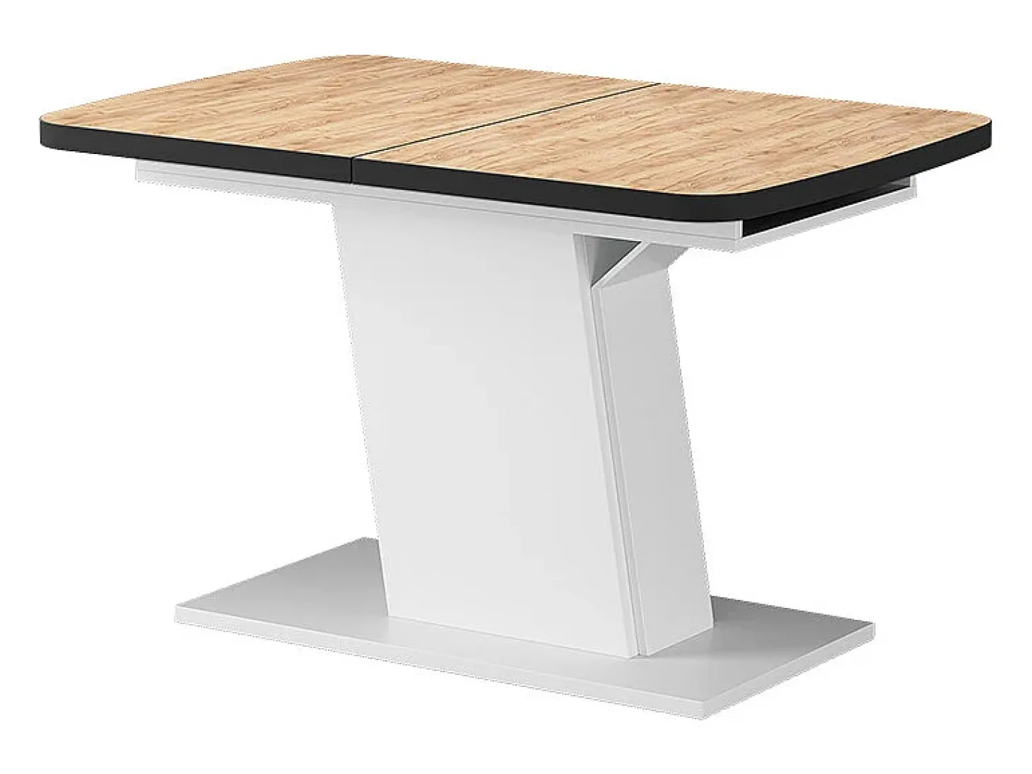 Mesa de comedor oro potencia roble/blanco 120x80x77.3 fenaro