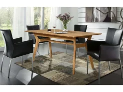 Mesa de comedor Osword de madera maciza de roble 170 cm
