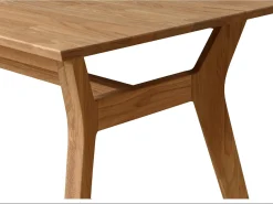 Mesa de comedor Osword de madera maciza de roble 170 cm