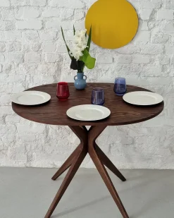 Mesa de comedor ovalada 75x100cm Jubi madera de fresno