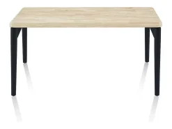 Mesa de comedor Padma 160 Negro - Roble