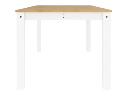 Mesa de comedor Panama madera maciza pino blanco 180x90x75 cm