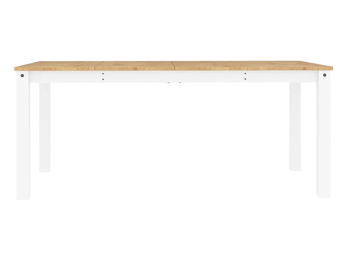 Mesa de comedor Panama madera maciza pino blanco 180x90x75 cm ES709317