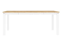 Mesa de comedor Panama madera maciza pino blanco 180x90x75 cm