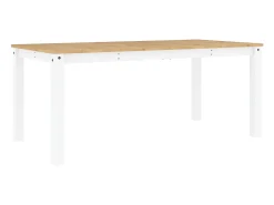 Mesa de comedor Panama madera maciza pino blanco 180x90x75 cm