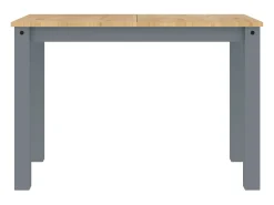 Mesa de comedor Panama madera maciza de pino gris 117x60x75 cm ES998302