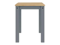 Mesa de comedor Panama madera maciza de pino gris 117x60x75 cm ES998302