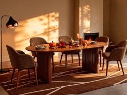 Mesa de comedor para 8 personas de madera de mango - Natural - BALIMELA