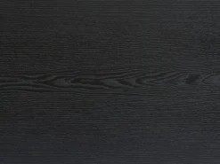 Mesa de comedor para 8 personas, chapa de roble y metal - Negro - LINIOMA