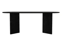 Mesa de comedor para 8 personas - Color: Negro - TOPANIA