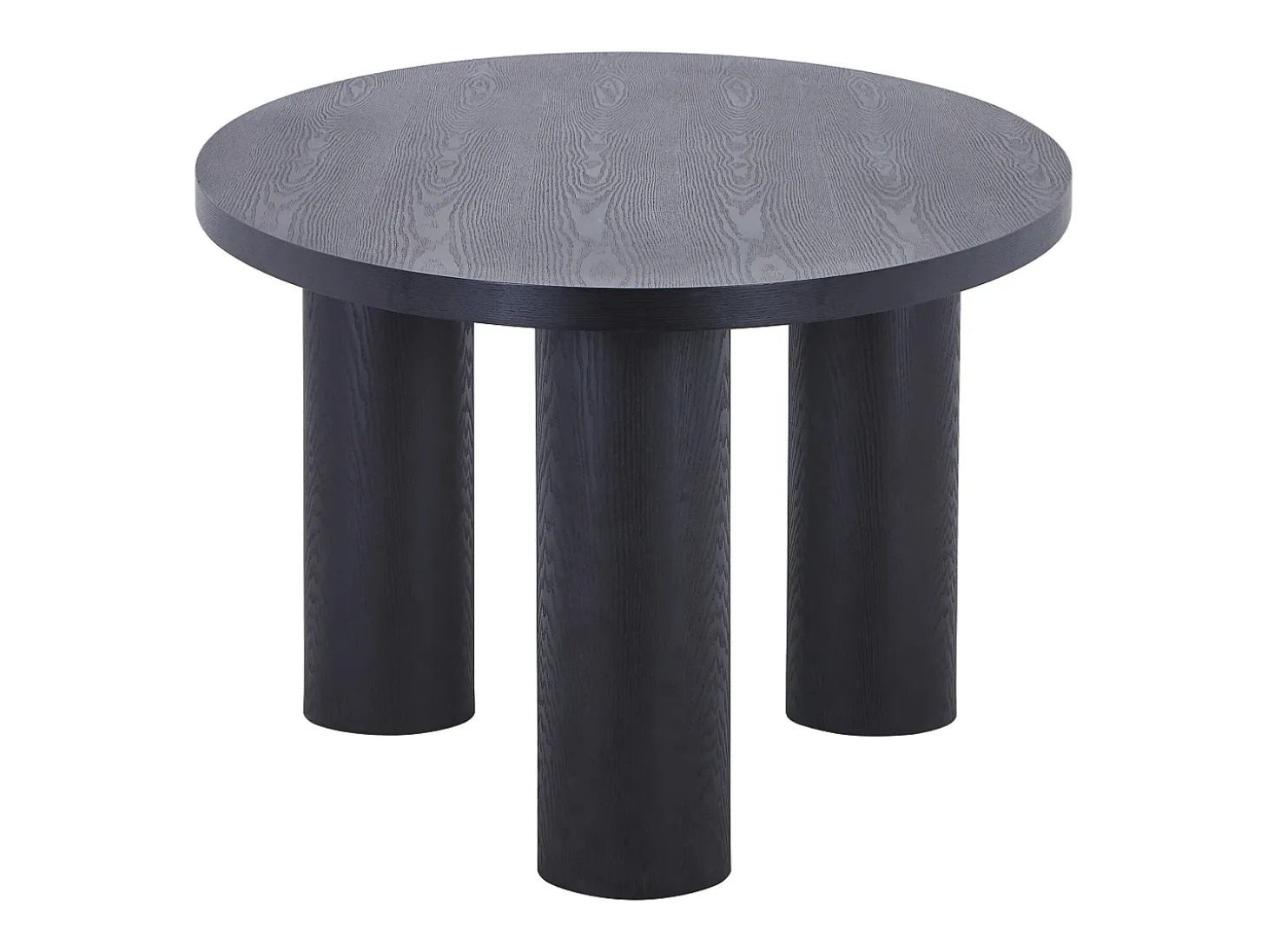 Mesa de comedor para 8 personas chapado de fresno - Negro - FALYN