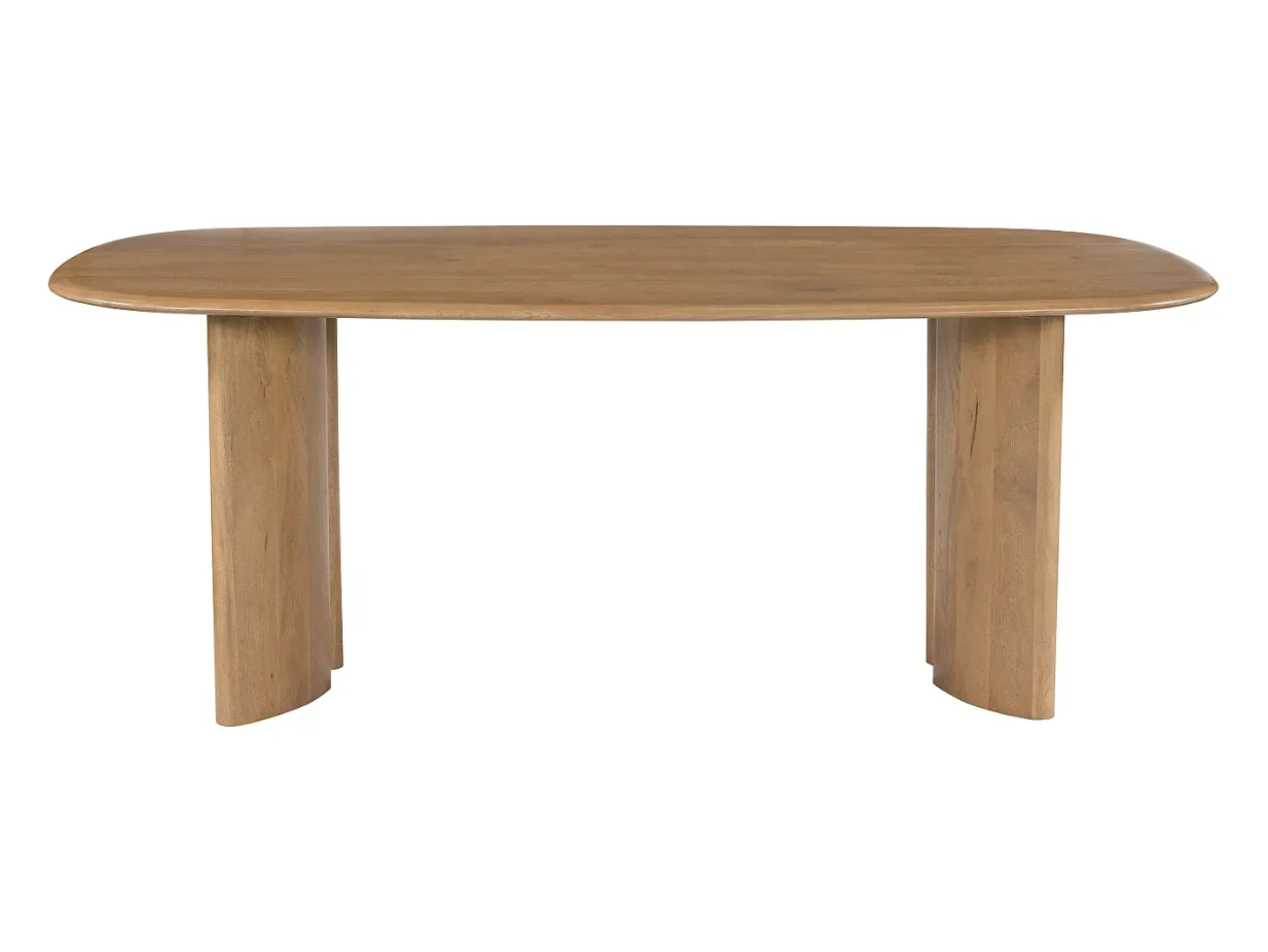 Mesa de comedor para 8 personas de madera de mango - Natural - ISLARA