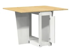 Mesa de comedor plegable mariposa Corona madera pino blanco