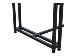 Mesa de comedor rectangular de 120 x 70 cm, estilo lujoso, con marco de metal y superficie de mármol para comedor y sala de estar, patas de mesa negras