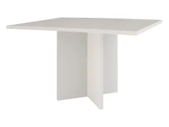 Mesa de comedor rectangular tablero laminado de 3cm taupe 90x120cm