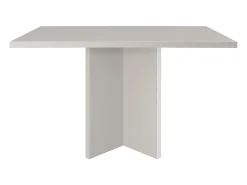 Mesa de comedor rectangular tablero laminado de 3cm taupe 90x120cm