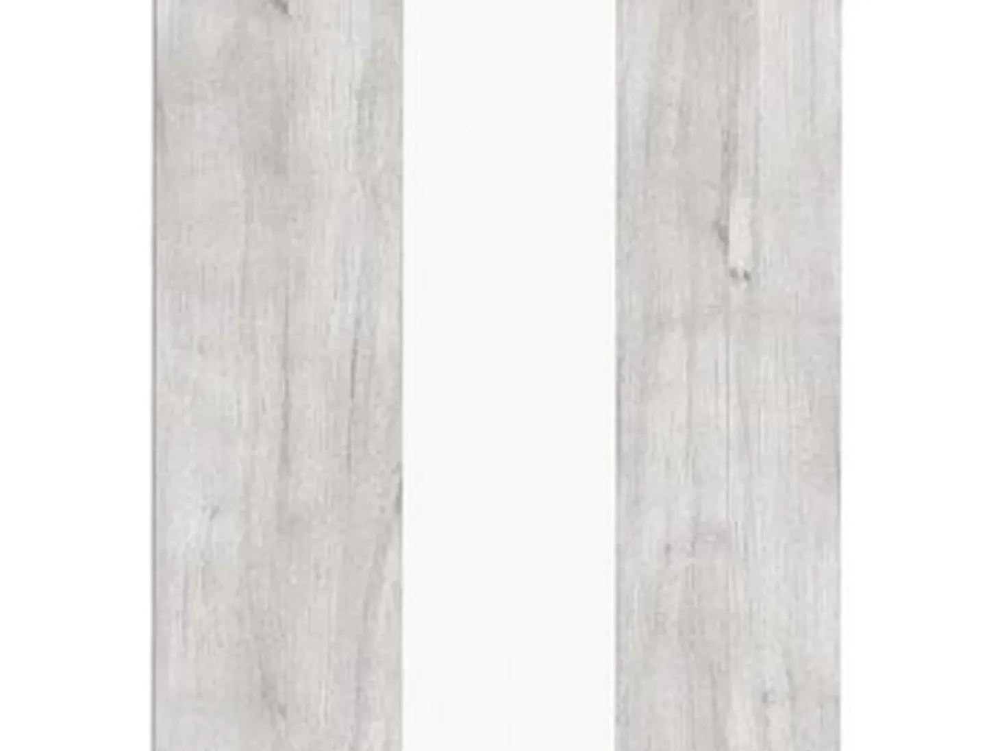 Mesa de comedor rectangular fija para 4 comensales 140x90 cm color concrete blanco Mirko