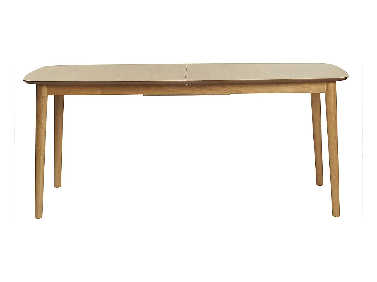 Mesa de comedor rectangular extensible de madera de roble claro 180-220 cm EGO