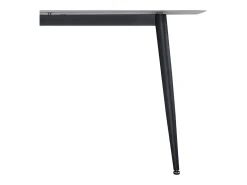 Mesa de comedor rectangular DIVA con acabado laminado de mármol blanco, 140 x 80 cm