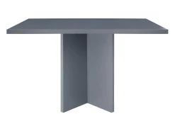 Mesa de comedor rectangular lacada MDF 3cm Gri 90x120cm