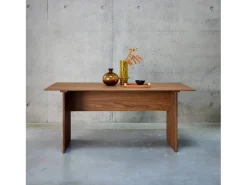 Mesa de comedor rectangular con efecto madera de 4-6 plazas, 170cm