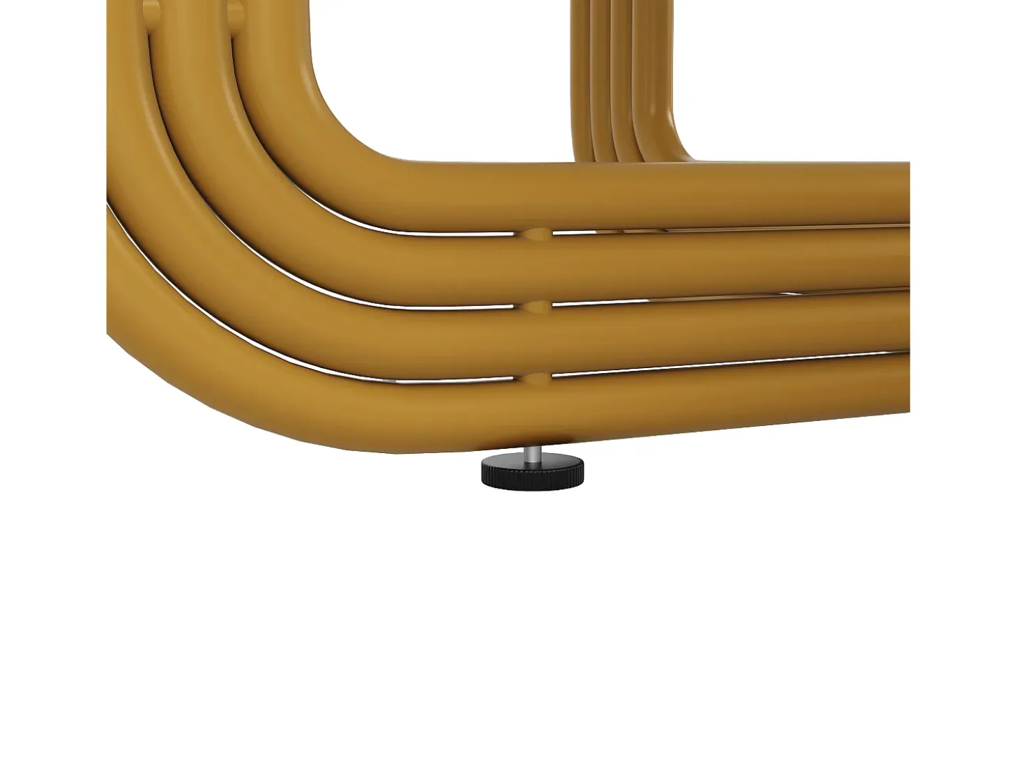 Mesa de comedor redonda - Mesa blanca con tablero y patas regulables - tablero de MDF - para comedor y salón