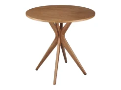 Mesa de comedor redonda 60 cm Jubi fresno teñido roble
