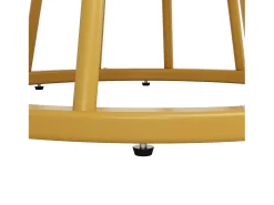 Mesa de comedor redonda - mesa de cocina - 100x100x76cm - patas de metal - Estilo moderno - motivo mármol - dorado