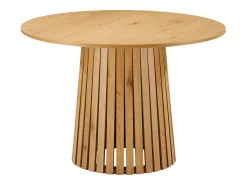 Mesa de comedor redonda Ø110cm en madera estilo escandinavo LIV