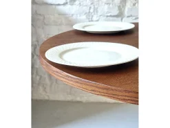 Mesa de comedor redonda 100cm Jubi Bold Roble