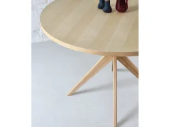 Mesa de comedor redonda 100cm Jubi Bold Roble
