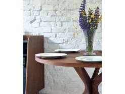 Mesa de comedor redonda 100cm Jubi Bold Roble