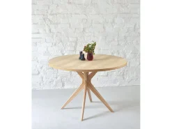 Mesa de comedor redonda 100cm Jubi Bold Roble