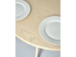 Mesa de comedor redonda 100cm Jubi Bold Fresno