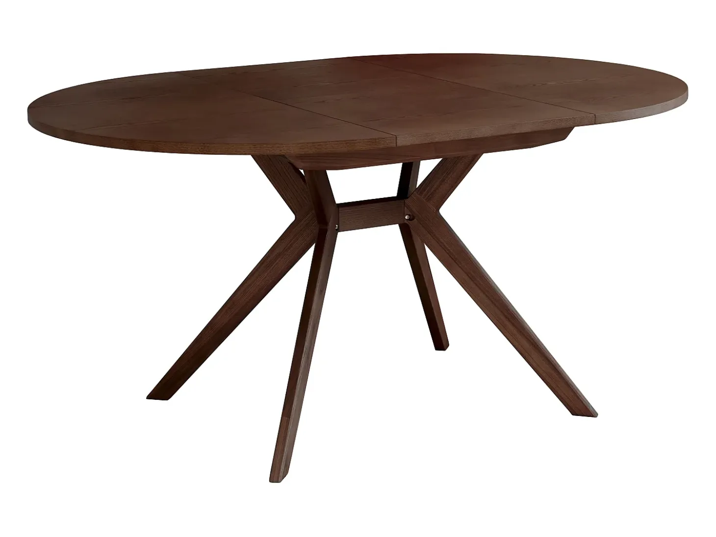 Mesa de comedor redonda extensible 120cm Biju Nogal