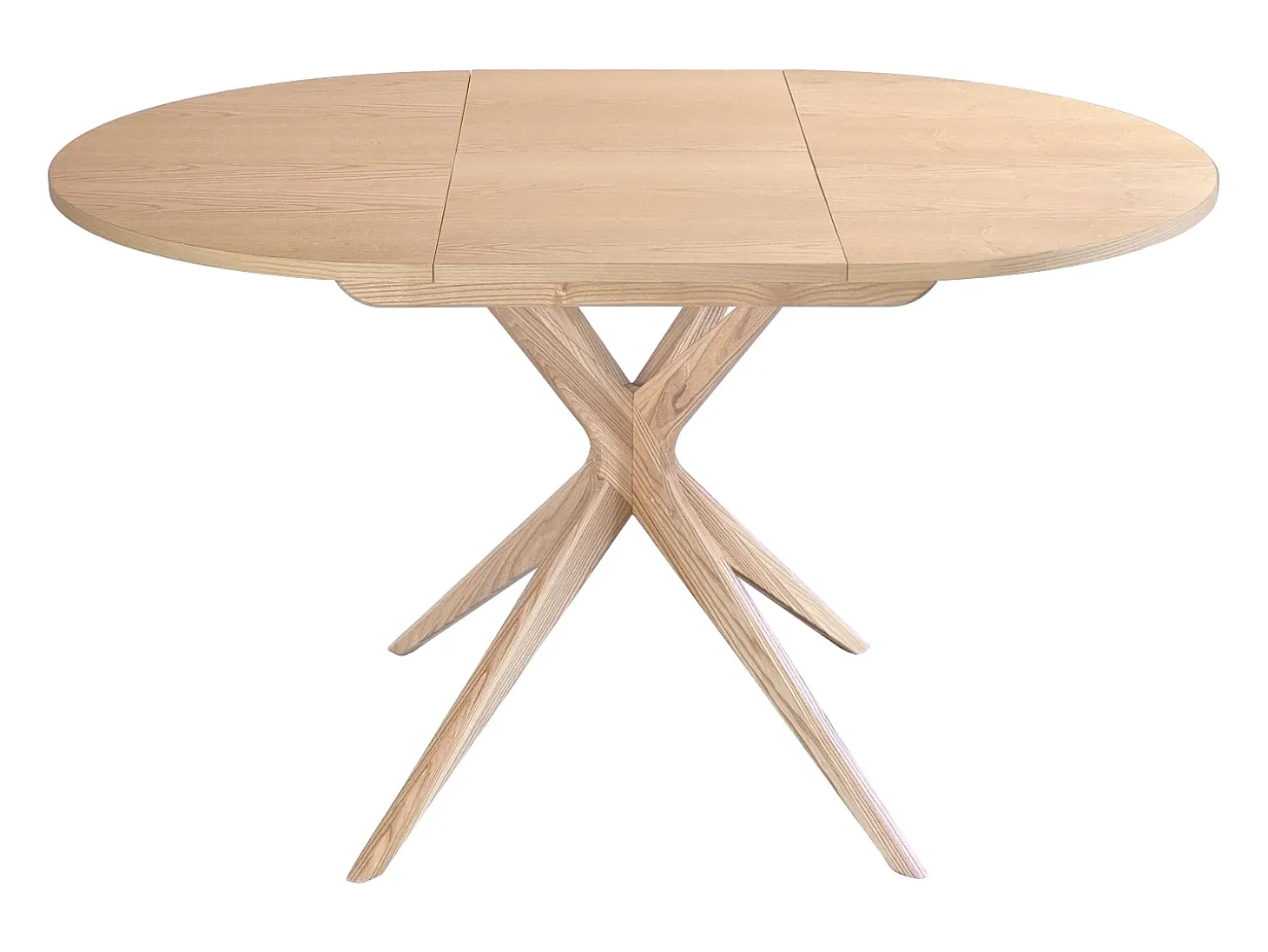 Mesa de comedor redonda extensible 90cm Jubi Fresno