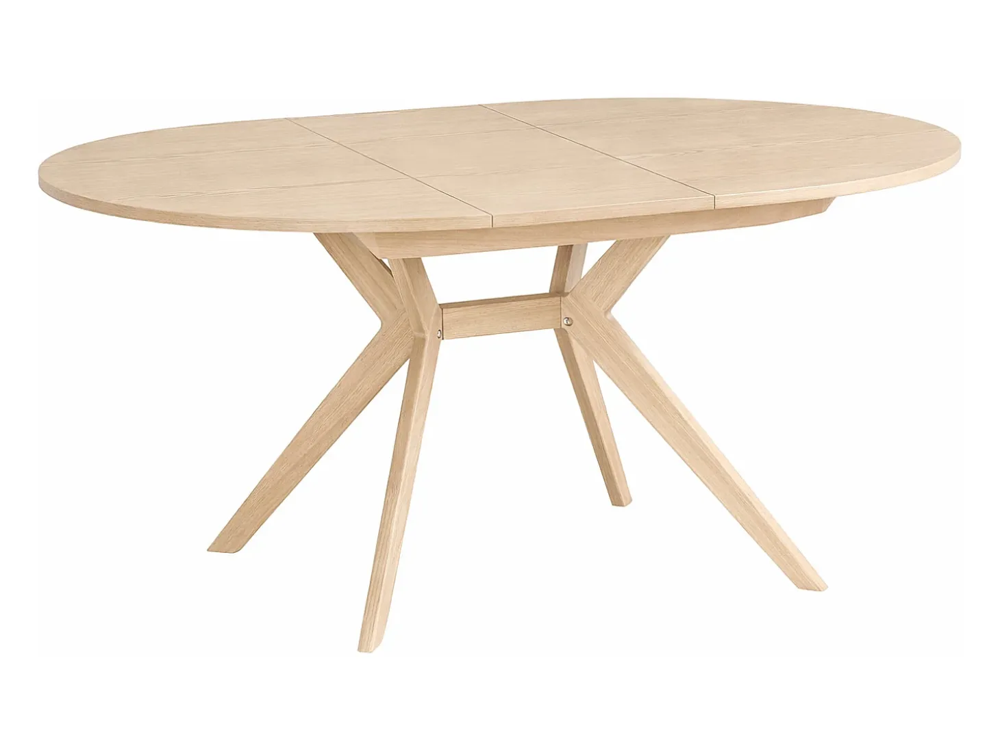 Mesa de comedor redonda extensible 110cm Biju Fresno